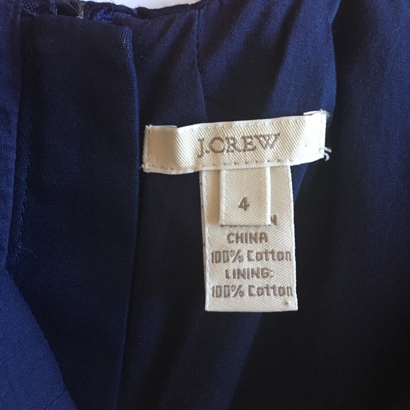 J. Crew Navy Cotton Occasions Dress - Picture 4 of 4