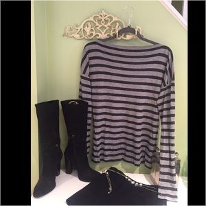 Vince Boho Striped Long Sleeve T-shirt