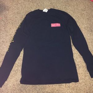 Simply southern long sleeve navy blue t shirt