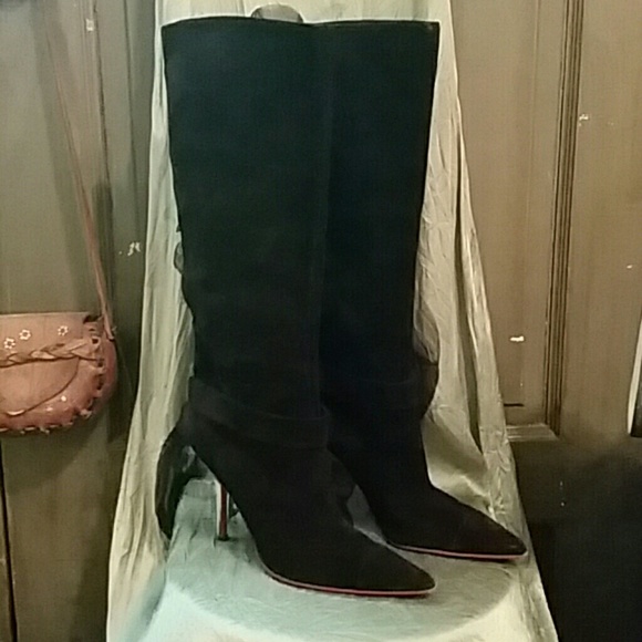 🕷🕸Emanuel Lingaro Tall Suade Boots🕸🕷 - Picture 3 of 7