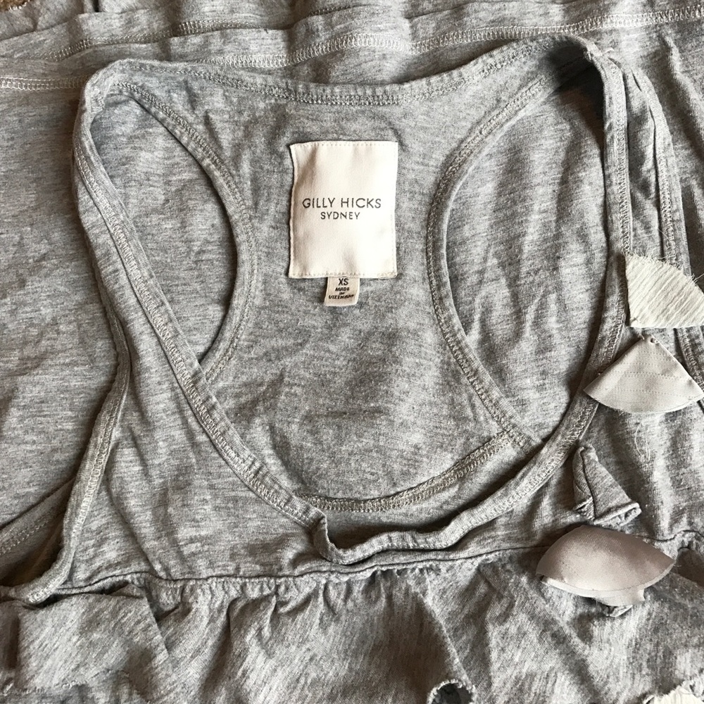 gilly hicks ruffled tank