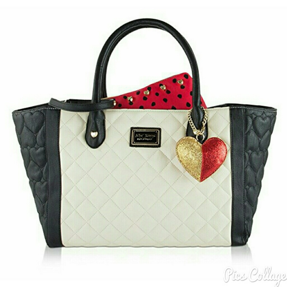 Betsey Johnson Purse w/Charm & Pouch - NWT