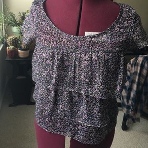 American Eagle ruffled blouse