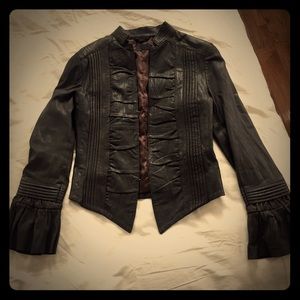Black leather All Saints jacket