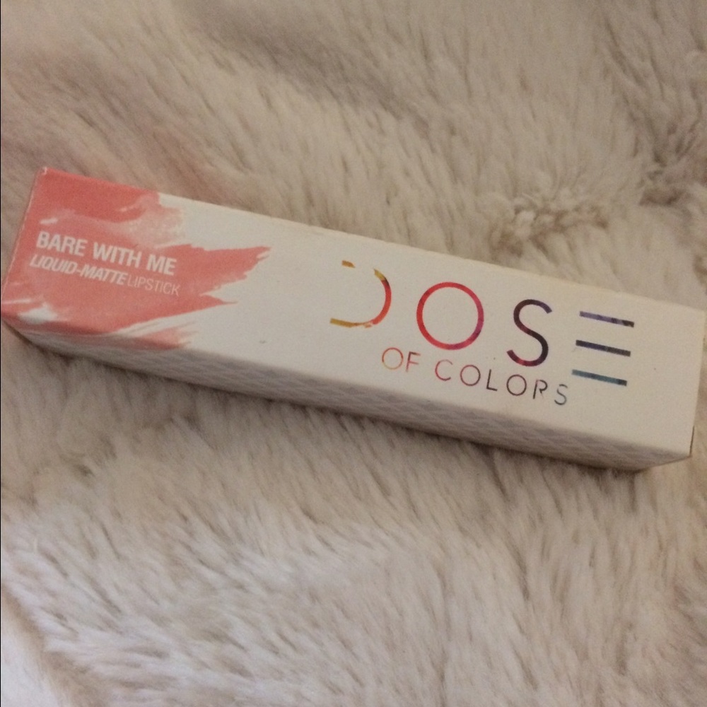 Dose of Colors liquid lipstick in Bare With Me