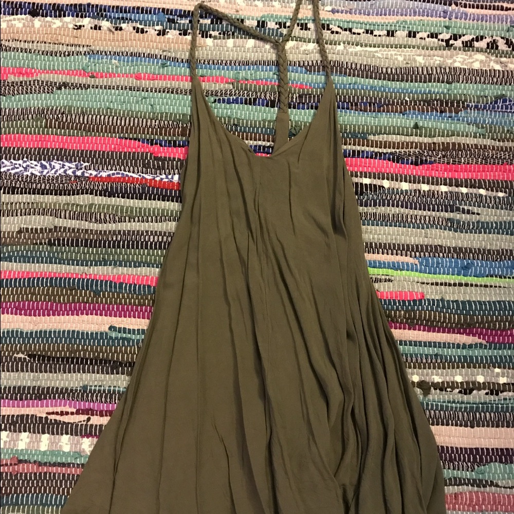 Olive Green Racerback Dress