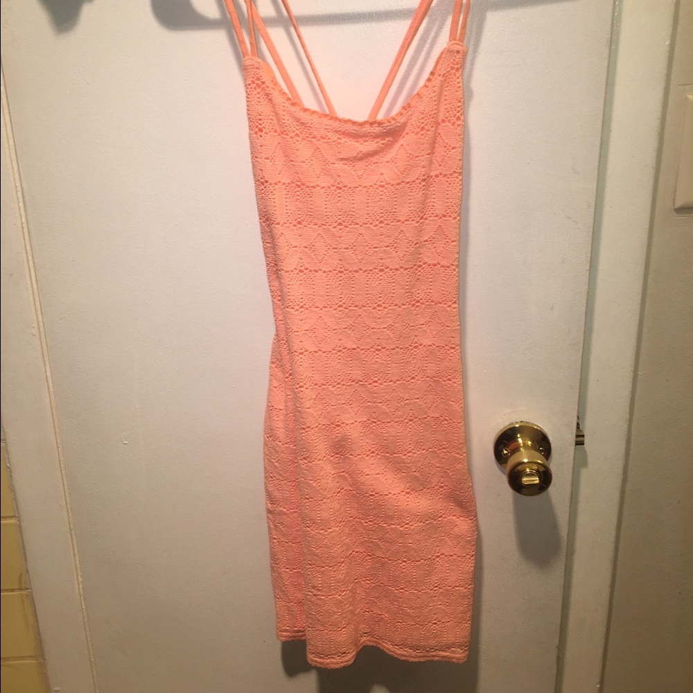Cross back mini dress
