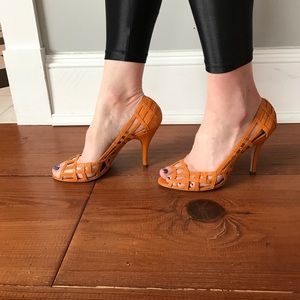 BCBGirls orange pumps size 7.5
