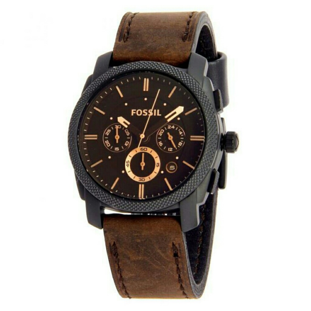 Fossil Men's Leather Chronograph ONE DAY SALE