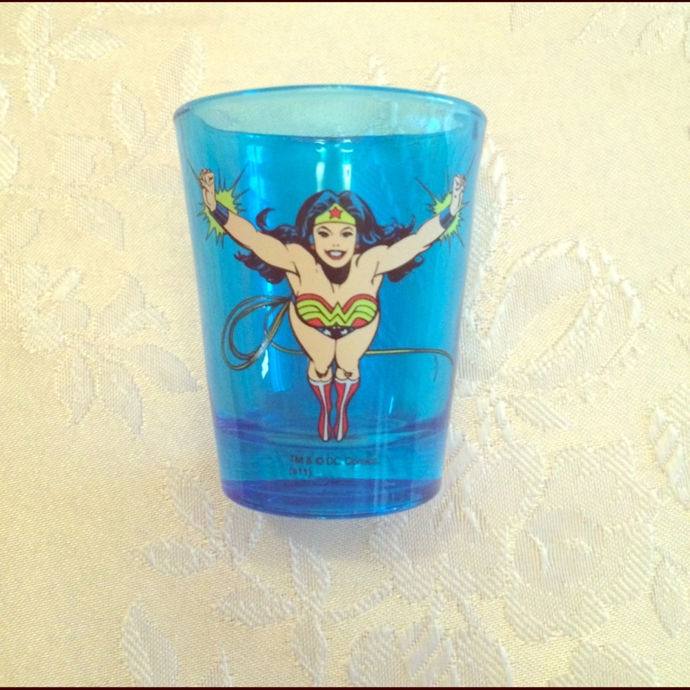 Wonder Woman shot glass!! Never used!!