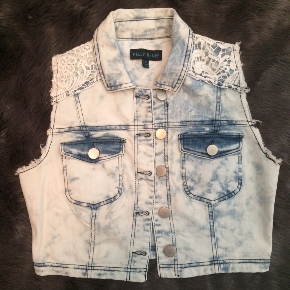 SOLD Kelly Renee women's acid washed jacket size M
