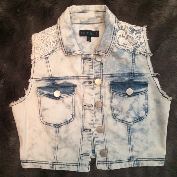 SOLD Kelly Renee women's acid washed jacket size M - Picture 1 of 4