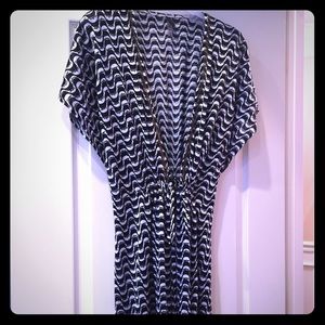 Victoria's Secret Black & White Wave Cover Up