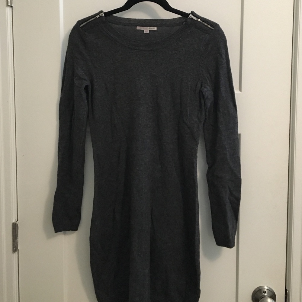Gap gray wool/cashmere blend sweater dress