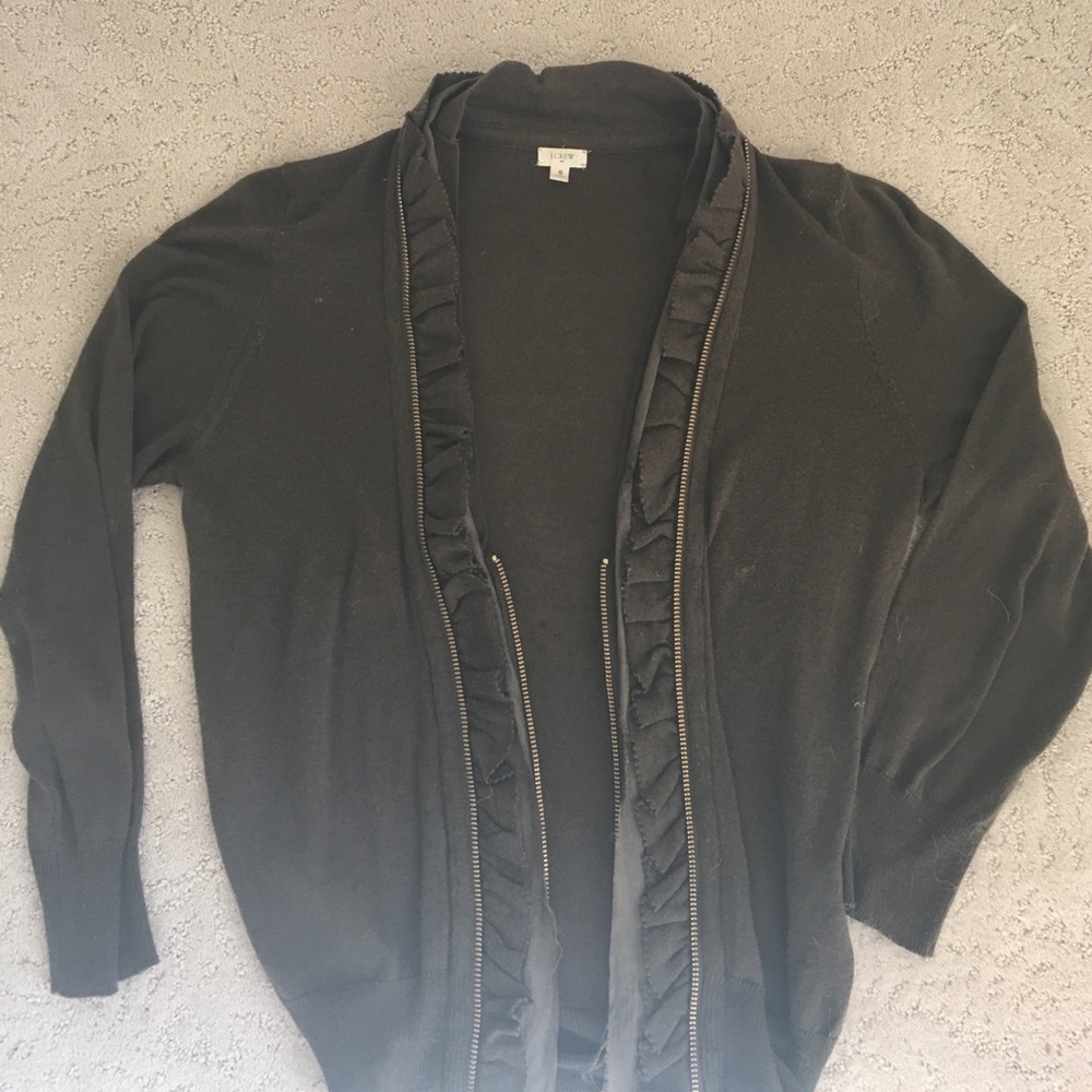 J Crew Size Small Moss colored Cardigan