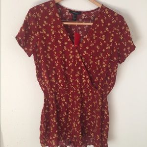 Forever 21 floral romper