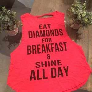 Diamonds 💎 for breakfast muscle tee