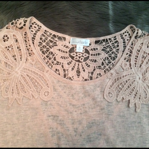 Charming Charlie peach color women's top size S - Picture 2 of 4