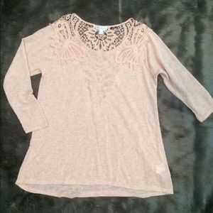 Charming Charlie peach color women's top size S