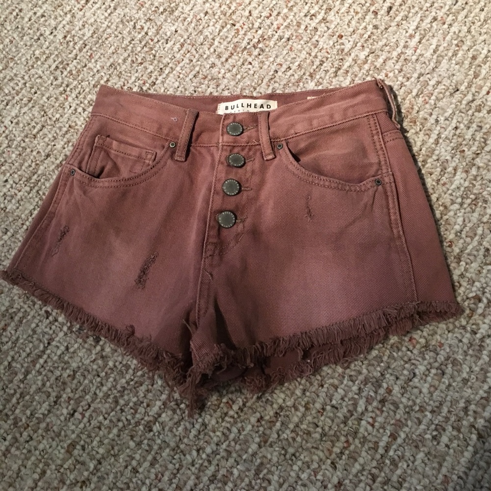 Bullhead high-rise shorts