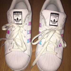 Holographic Adidas Superstars