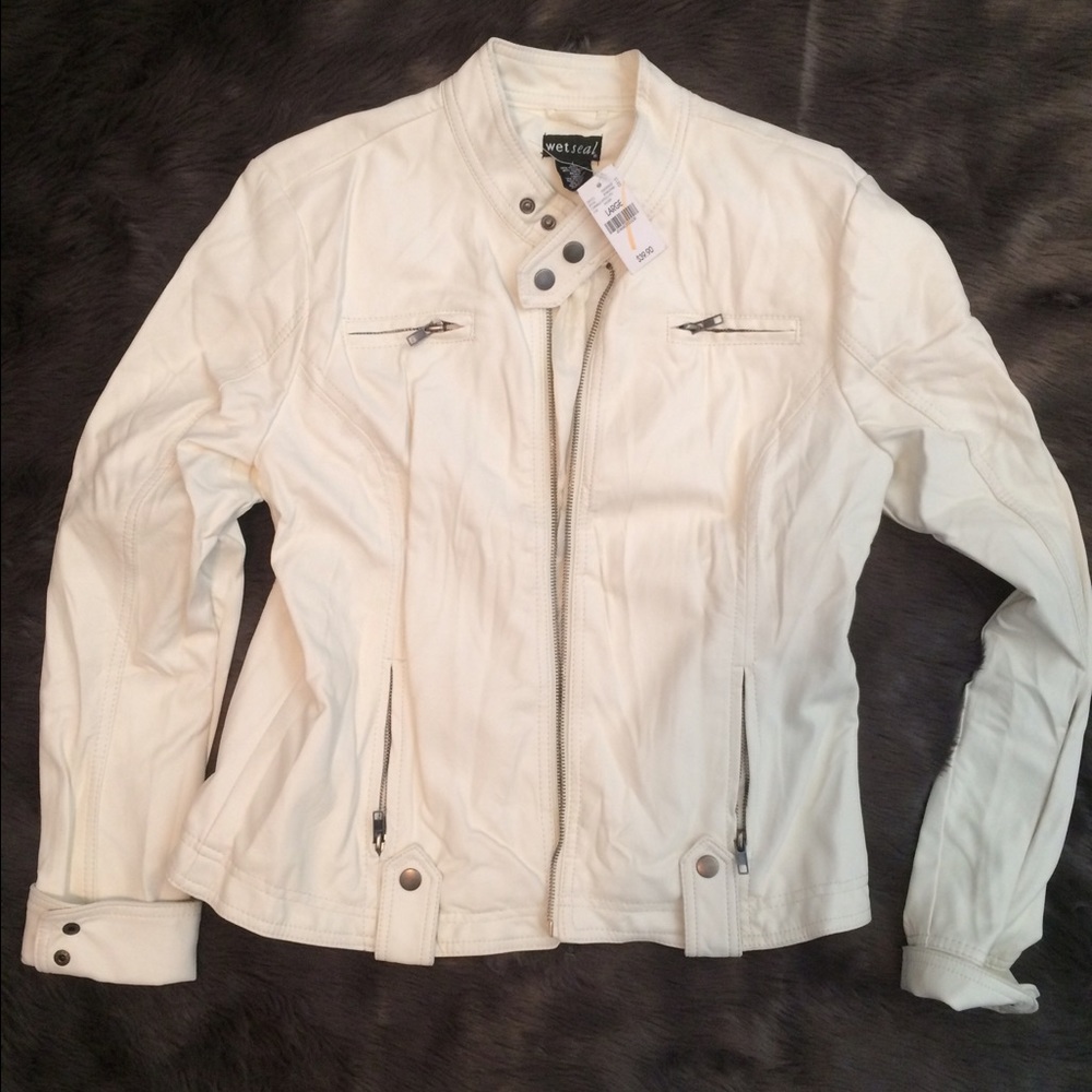 SOLD Women's Wet seal faux leather size L