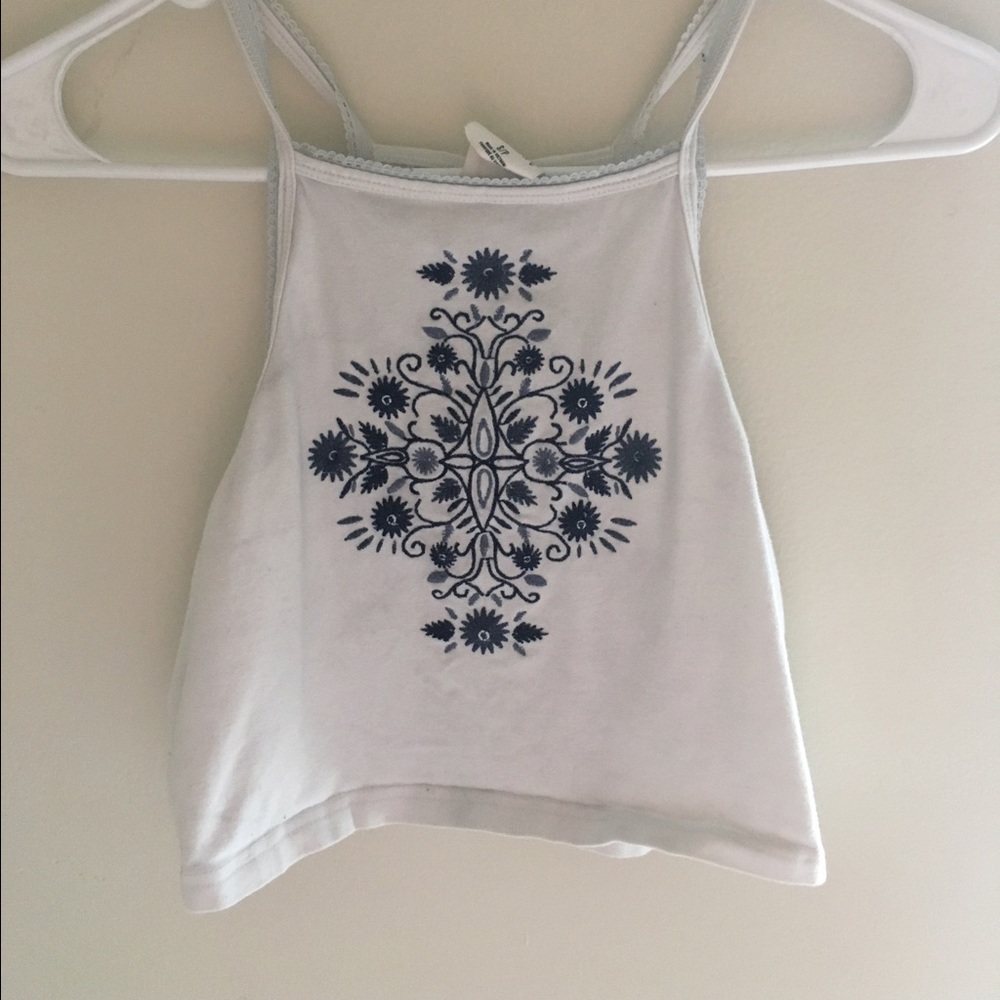 Aeropostale cropped halter top