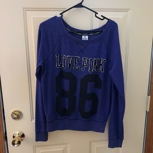 Victoria's Secret Pink Purple 86 Crewneck
