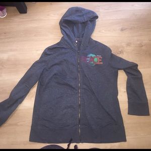 Peace grey hoodie