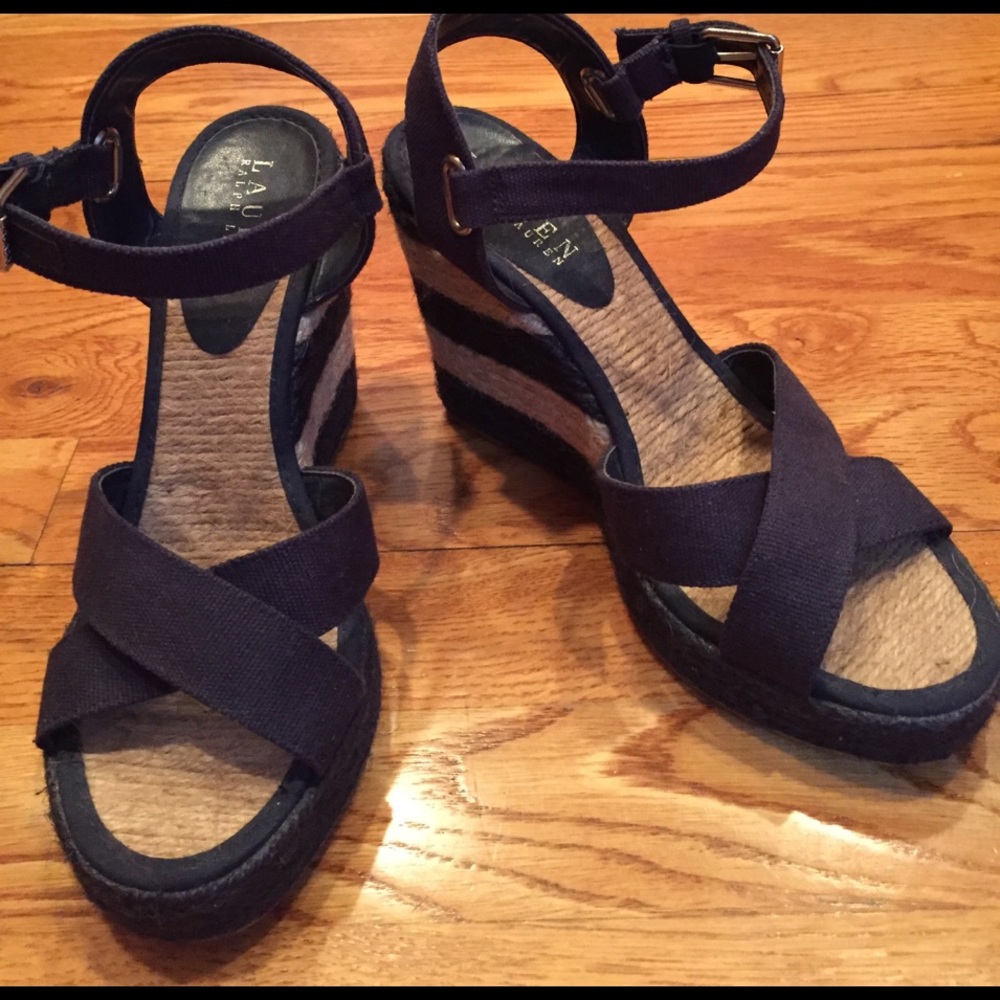 Ralph Lauren Espadrille Wedges