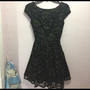 Black/Gold Lace Party Dress B. Darlin