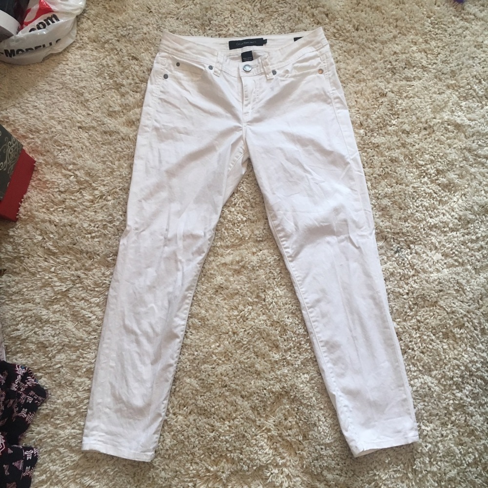 NWOT Calvin Klein White Jeans