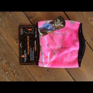 Pink realtree fleece neck warmer