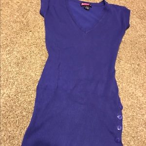 Purple short sleeved size small sweater