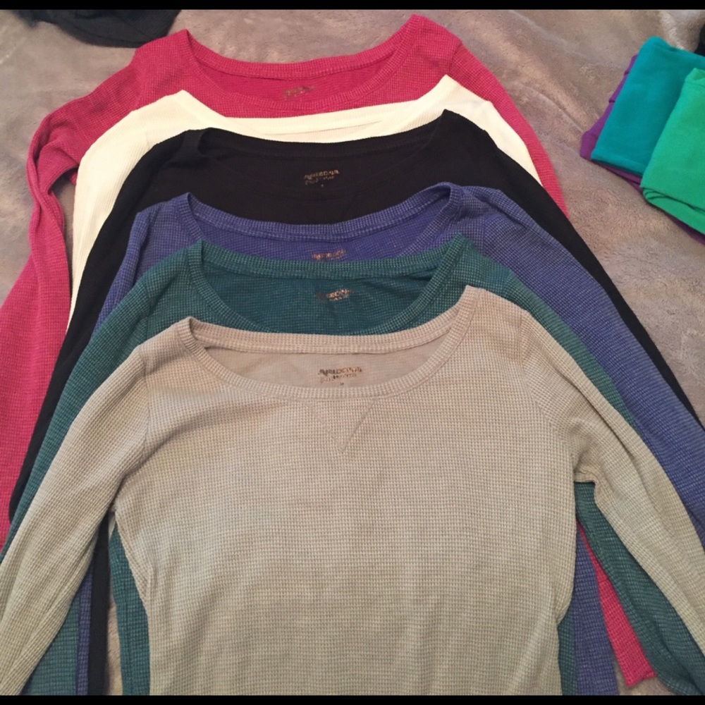 6 Arizona Jeans shirts size M and L. Almost new.