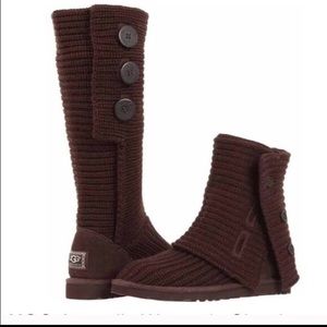 Dark Brown Cardy Tall Uggs