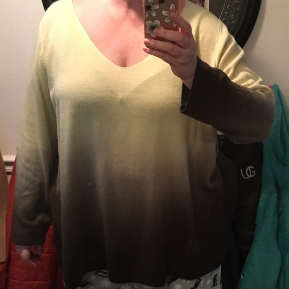 denim 24/7 Sweaters - Green ombré sweater