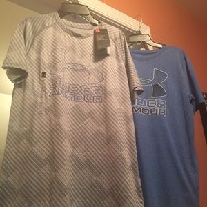 Boys XL NWT under armour tee shirts!!
