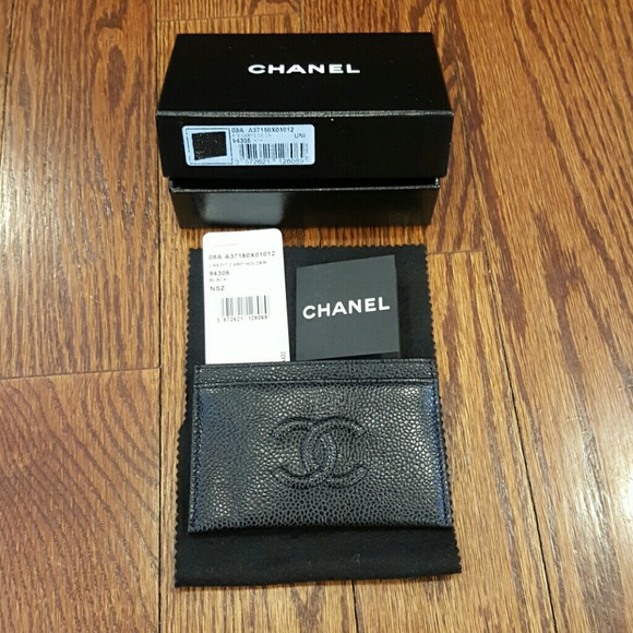 CHANEL Handbags - *sold* Chanel Caviar Card Holder / Card Case