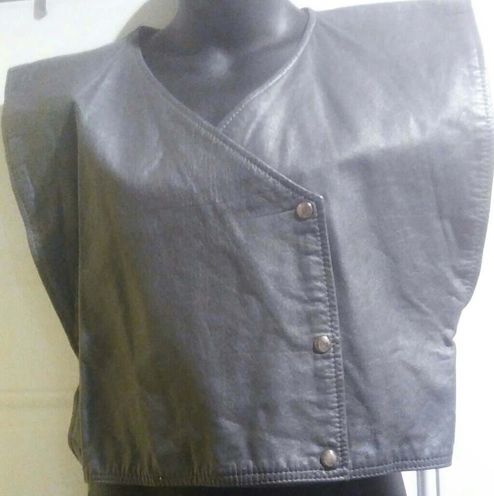Vintage leather vest