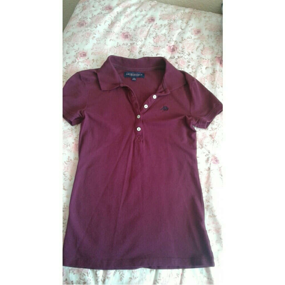 Burgundy polo