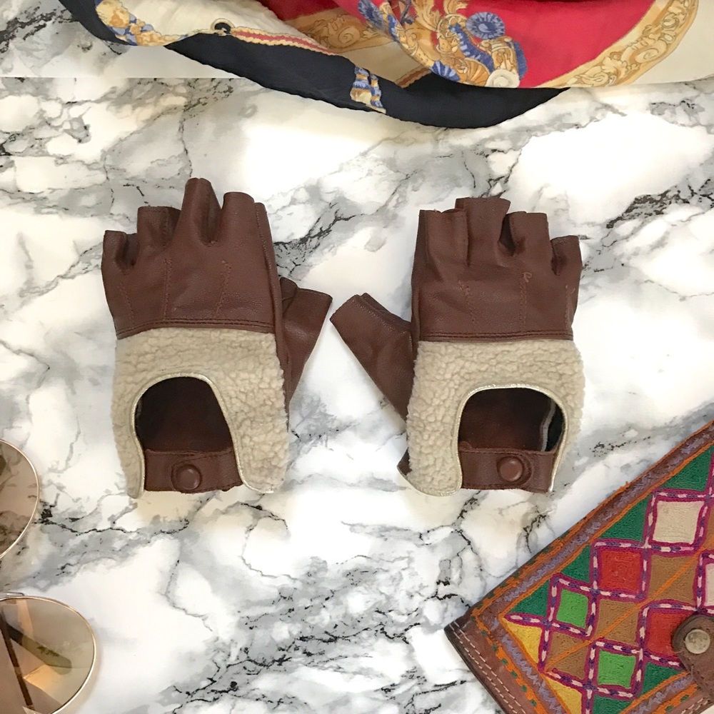 Urban Outfitters Fingerless Moto Gloves