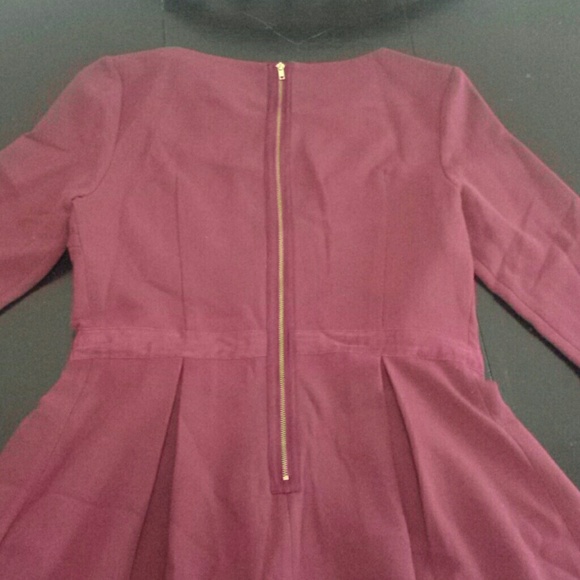 Bordeaux colored dress from France - Picture 3 of 4