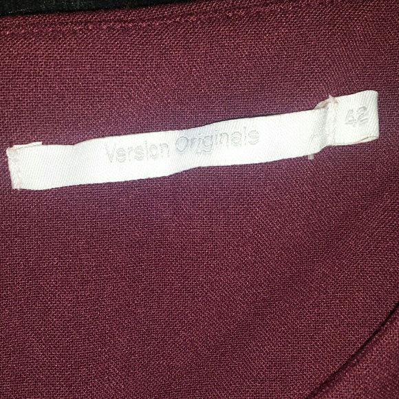 Bordeaux colored dress from France - Picture 4 of 4