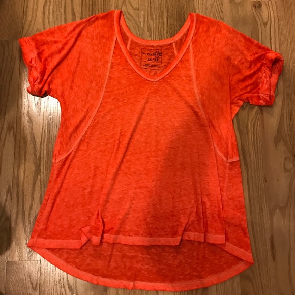 Free People Tops - Free People We the Free Free Fallin Tee orange XS