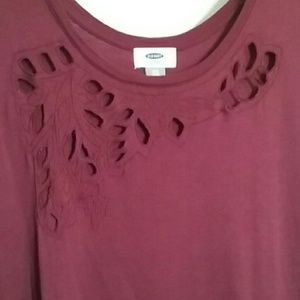 Burgundy Old Navy Top