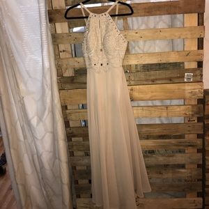 Beautiful Nude Bridesmaid Dress