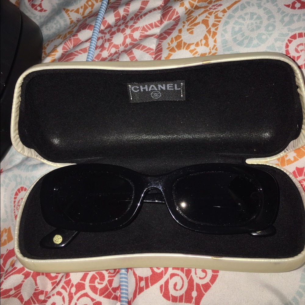 Black Chanel glasses