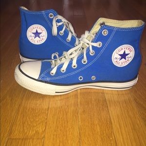 Blue High Top Converse