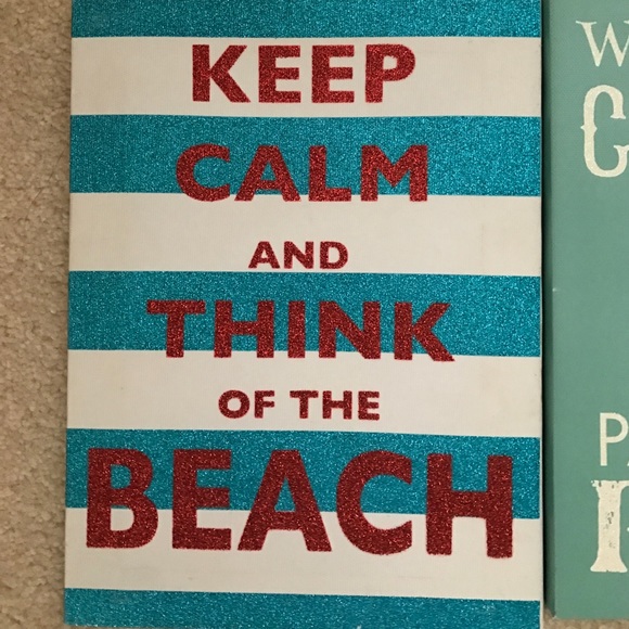 2 Summer Beach canvases - Picture 3 of 3